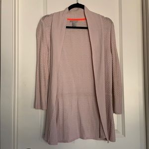 Pink knitted cardigan